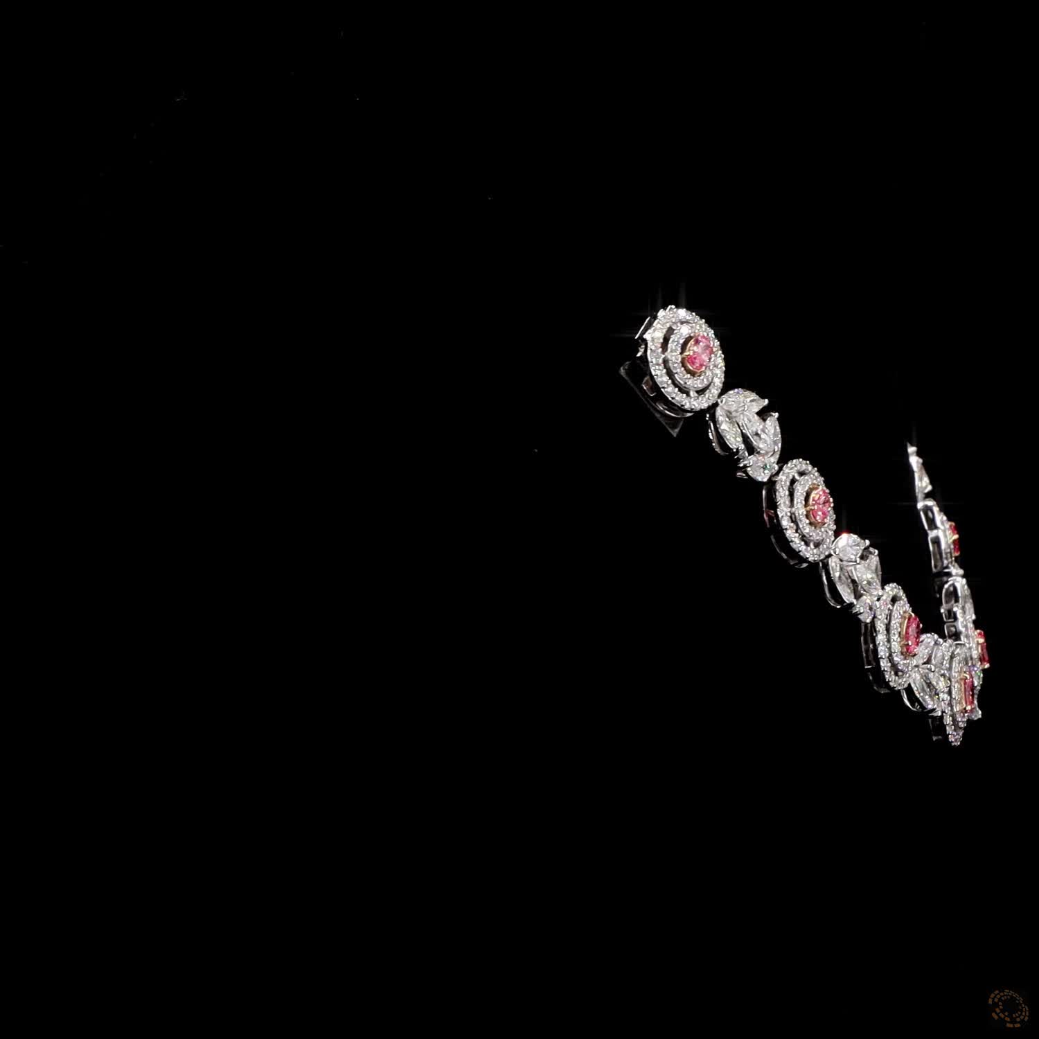 Aurelia Royale White Gold Floral Necklace with Labgrown Diamond Accents