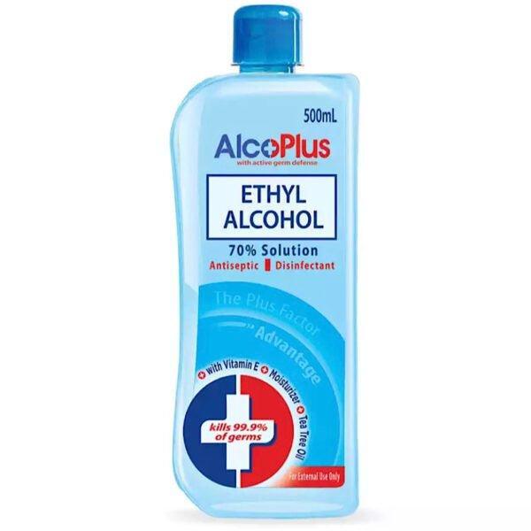 ALCOPLUS ETHYL ALHCOHOL 70% BLUE 500ML