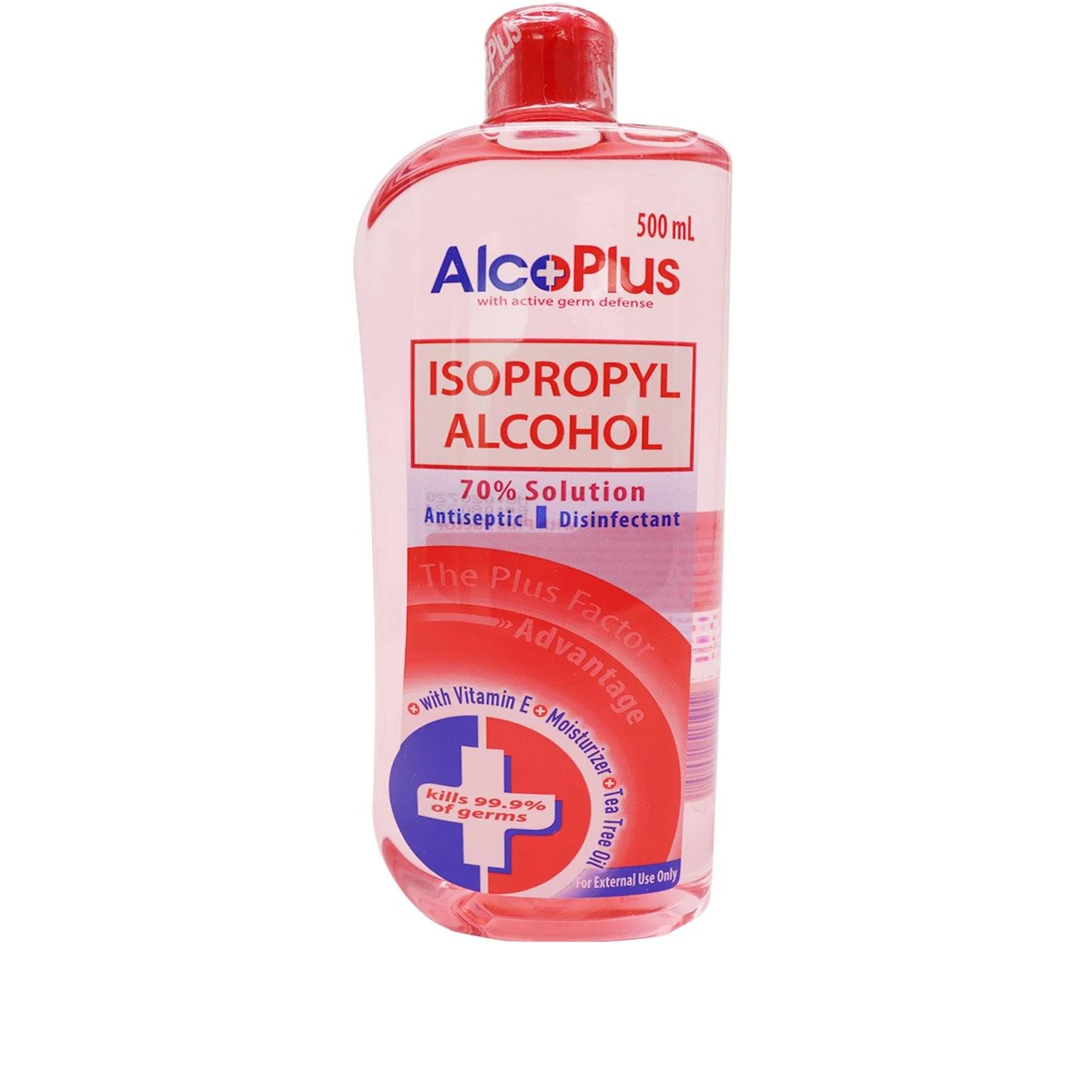 ALCOPLUS ISOPROPYL ALCHOHOL 70% RED 500ML