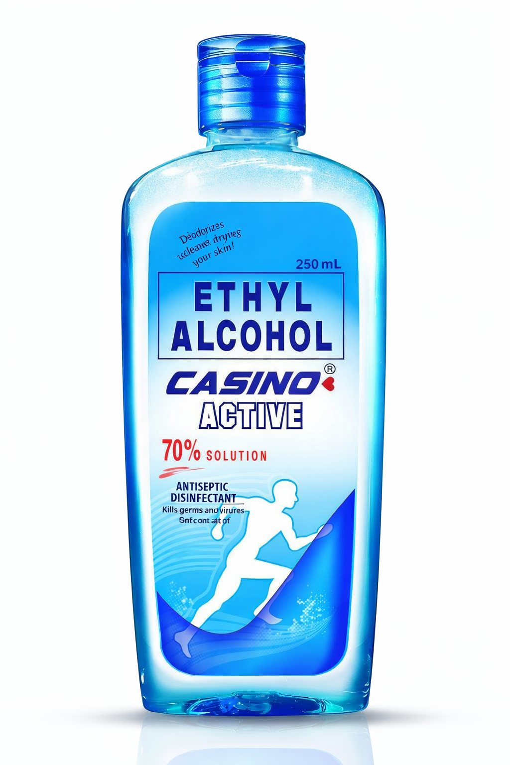 CASINO ETHYL ALCHOHOL ACTIVE 250ML BLUE