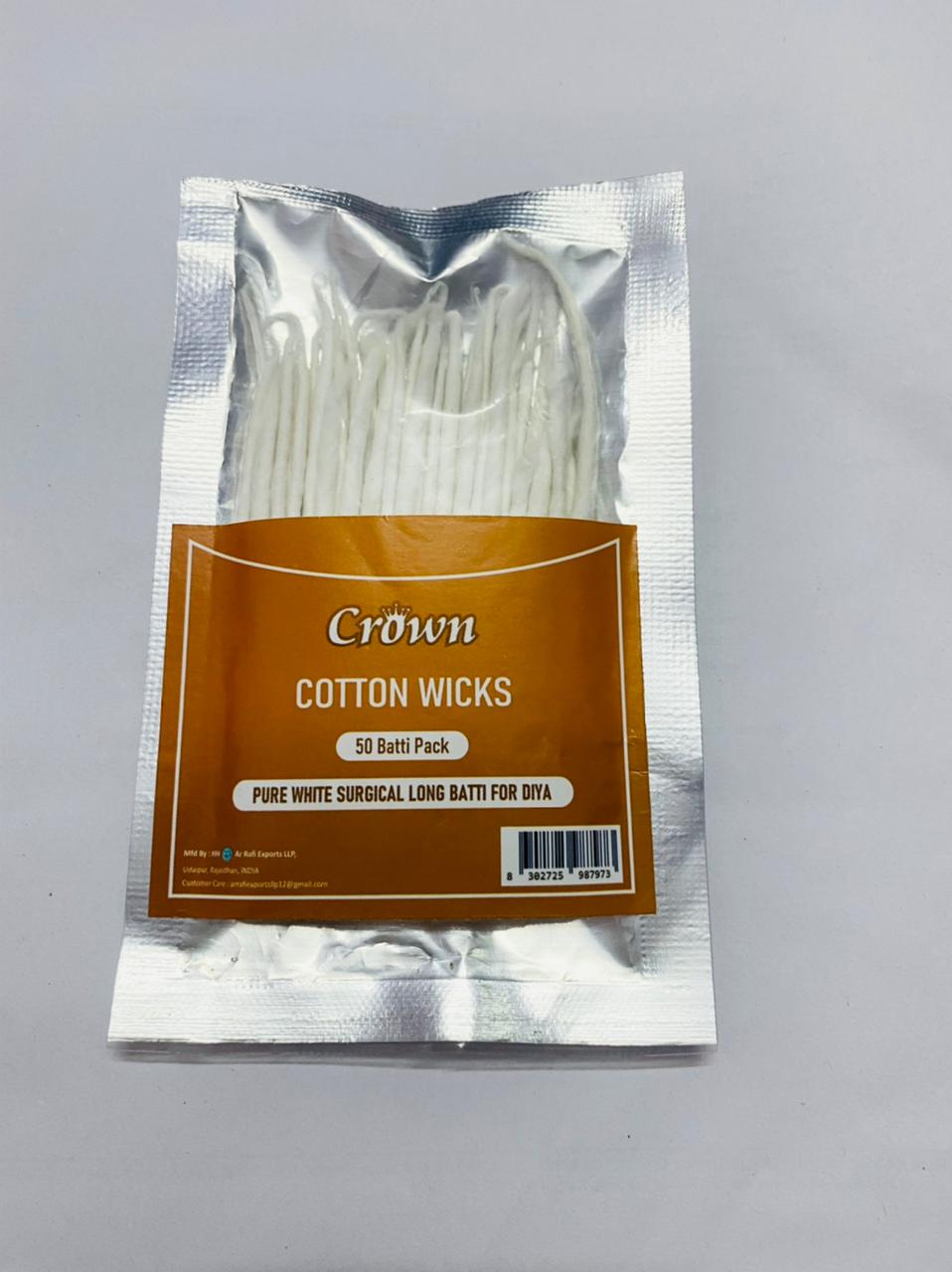 CROWN COTTON WICKS 50PSC